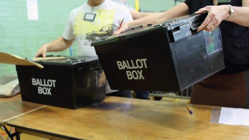 Ballot boxes