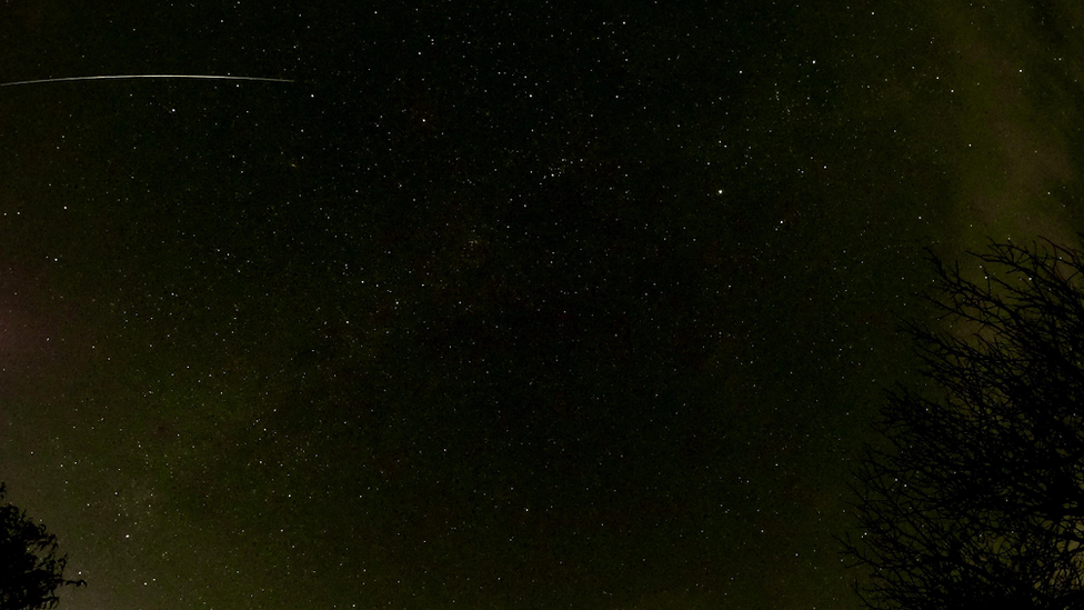 Geminid meteor shower seen in Elham, Kent