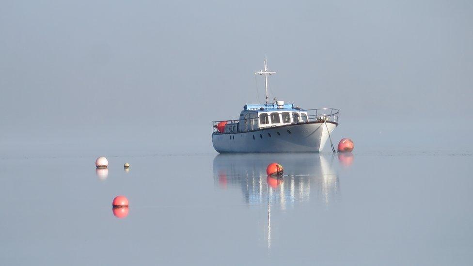 A boat at Llangwm, Pembrokeshire