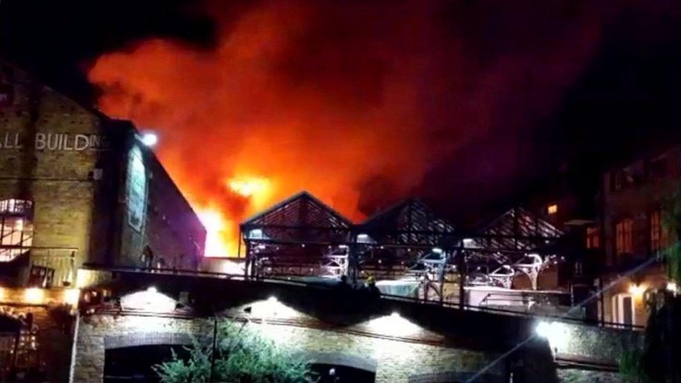 Camden market fire