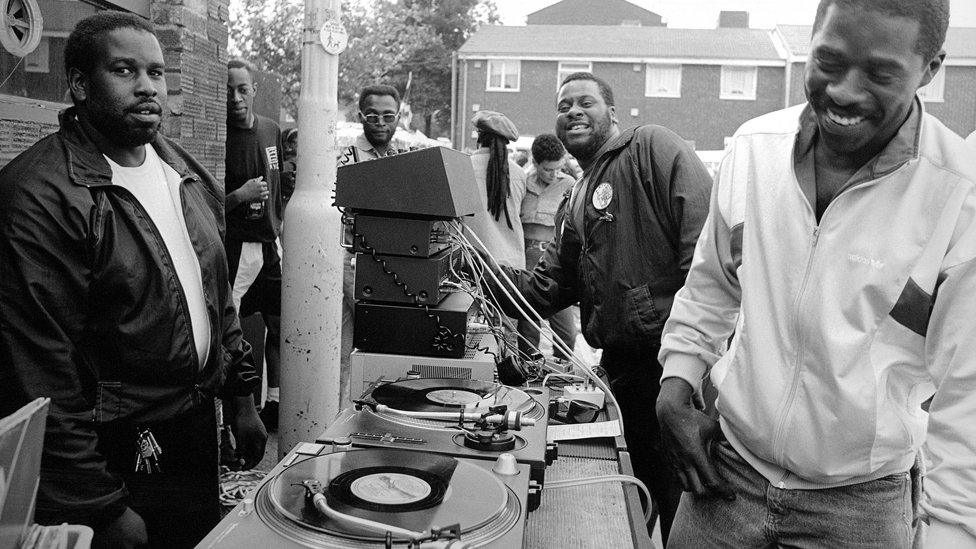 Alpha & Omega sound system on St Nicholas Road, St Paul's Carnival 1991