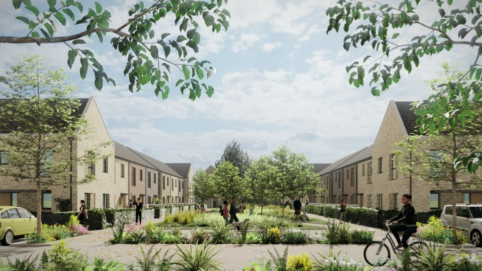 Illustration of the housing site