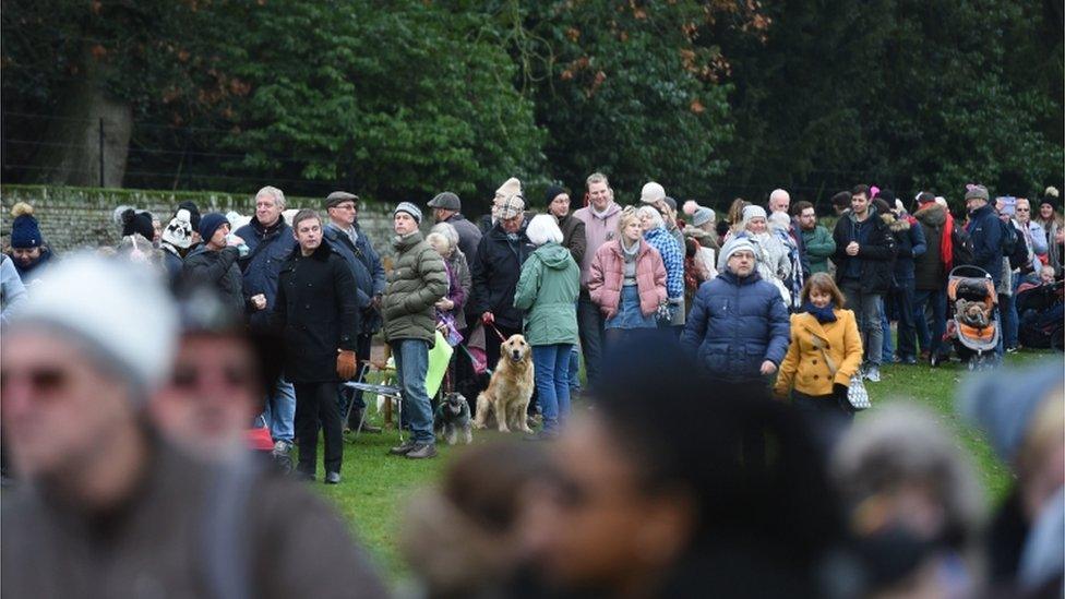 Crowds at Sandringham