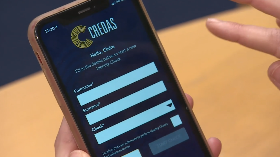 Credas ID Check app