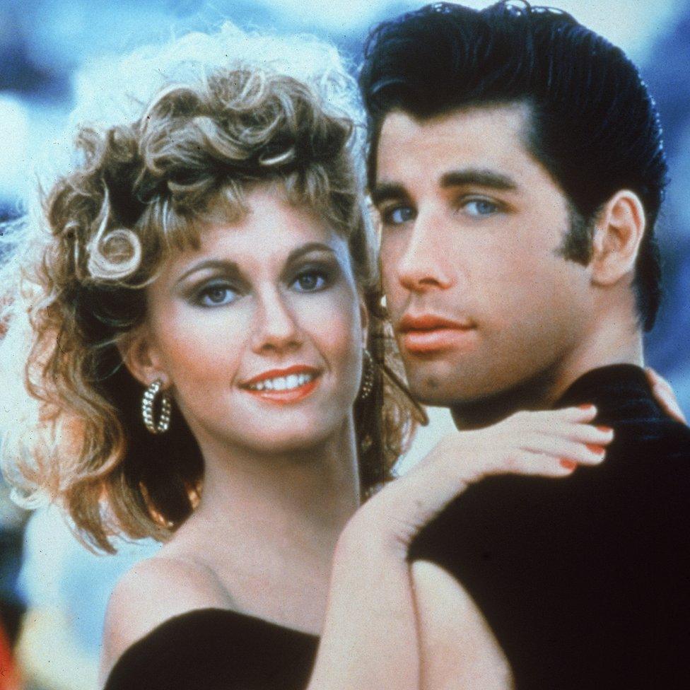 Olivia Newton-John and John Travolta