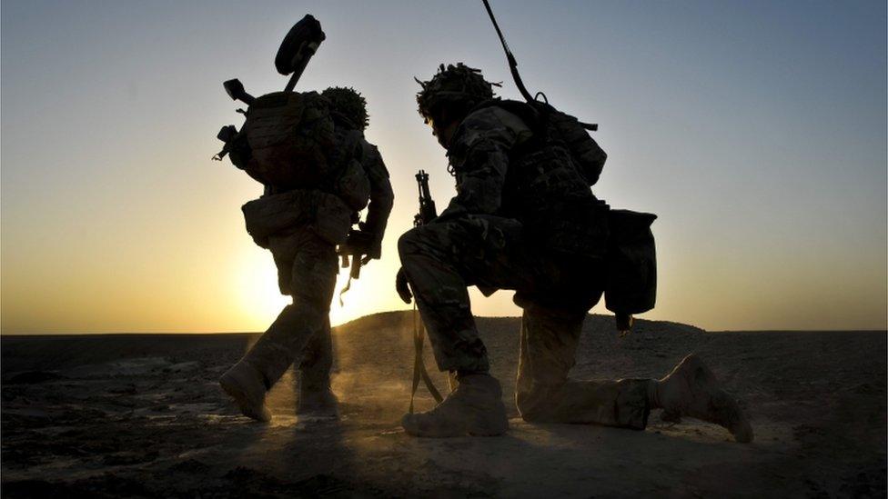 British soldiers in Afghanistan in 2013