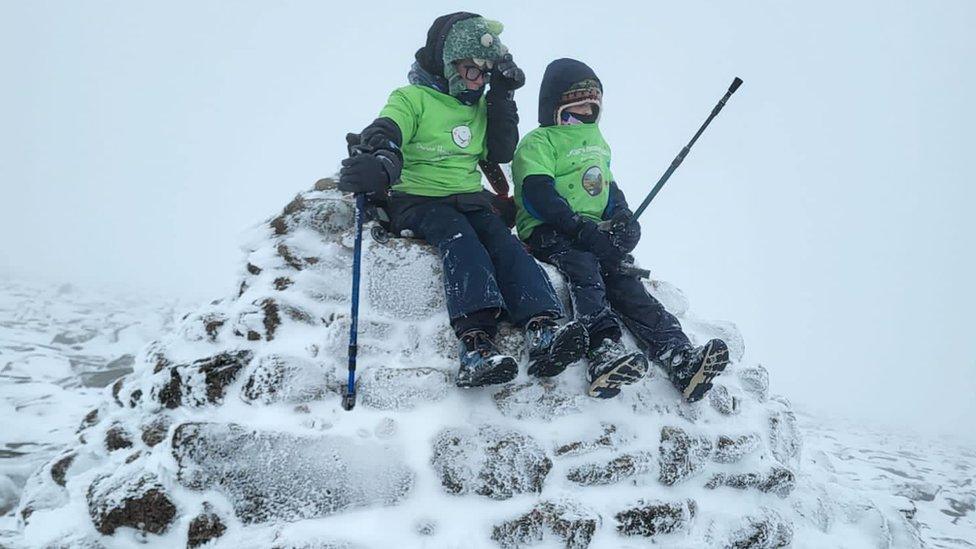 Ollie and Oscar on Cairn Gorm