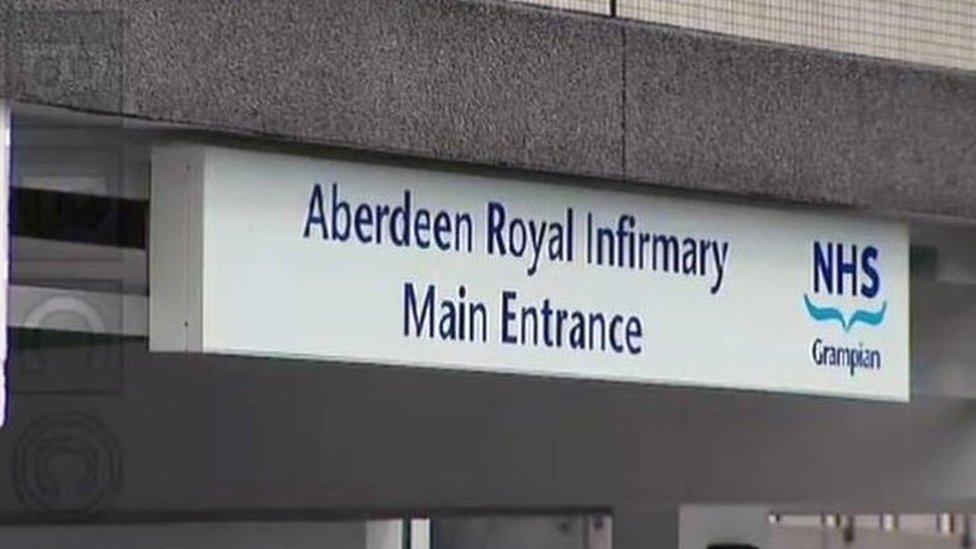 Aberdeen Royal Infirmary sign