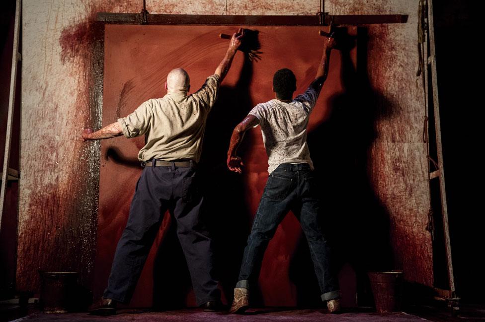 Alfred Molina and Alfred Enoch Red