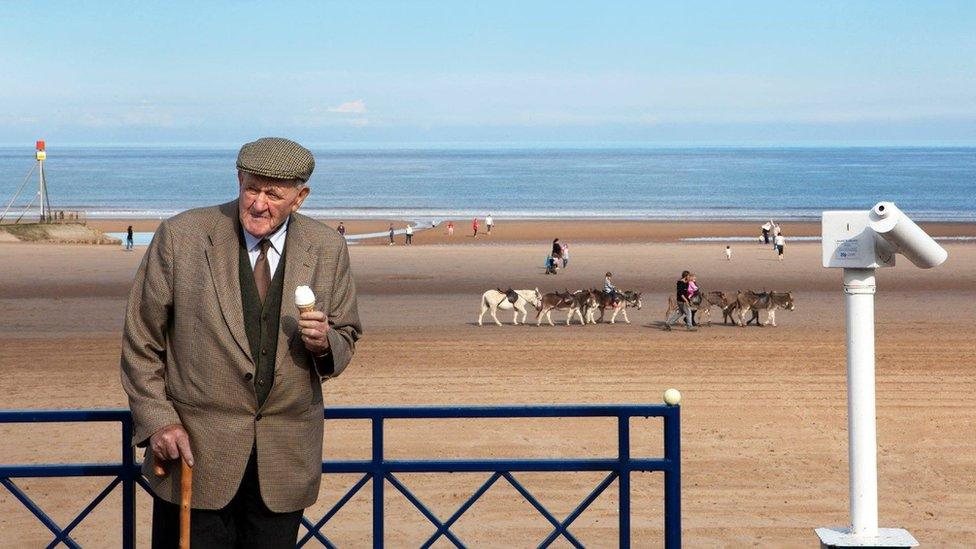 Shot of the Lincolnshire coast