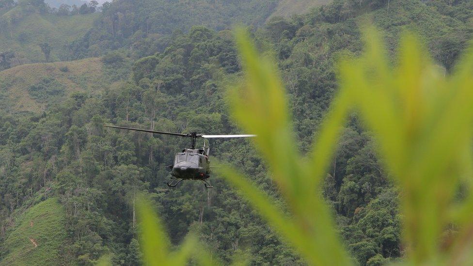 Colombian helicopter