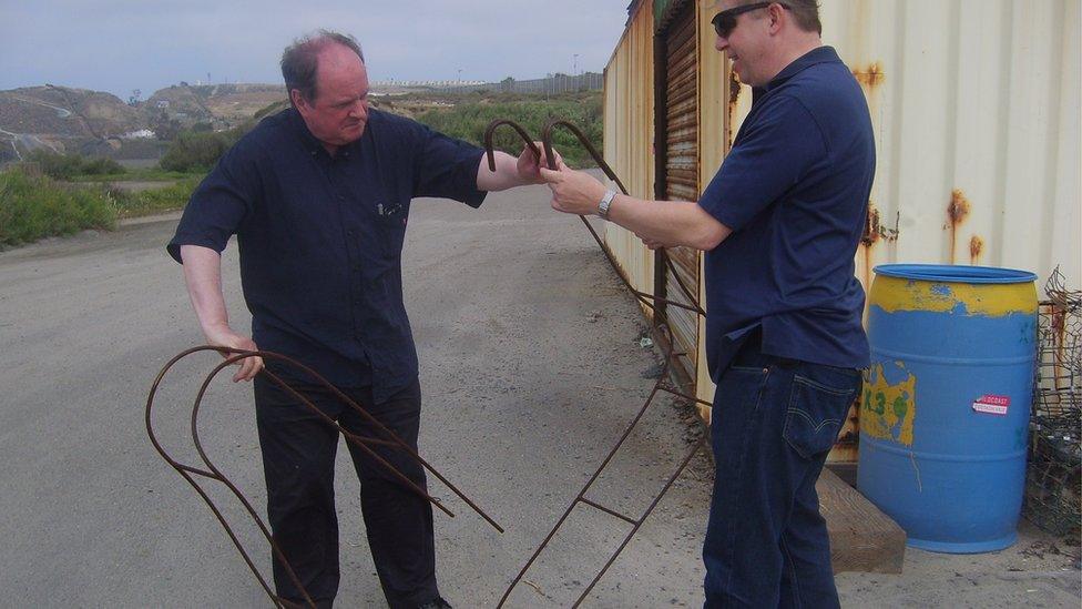 James Naughtie with border patrol officer Chris Harris