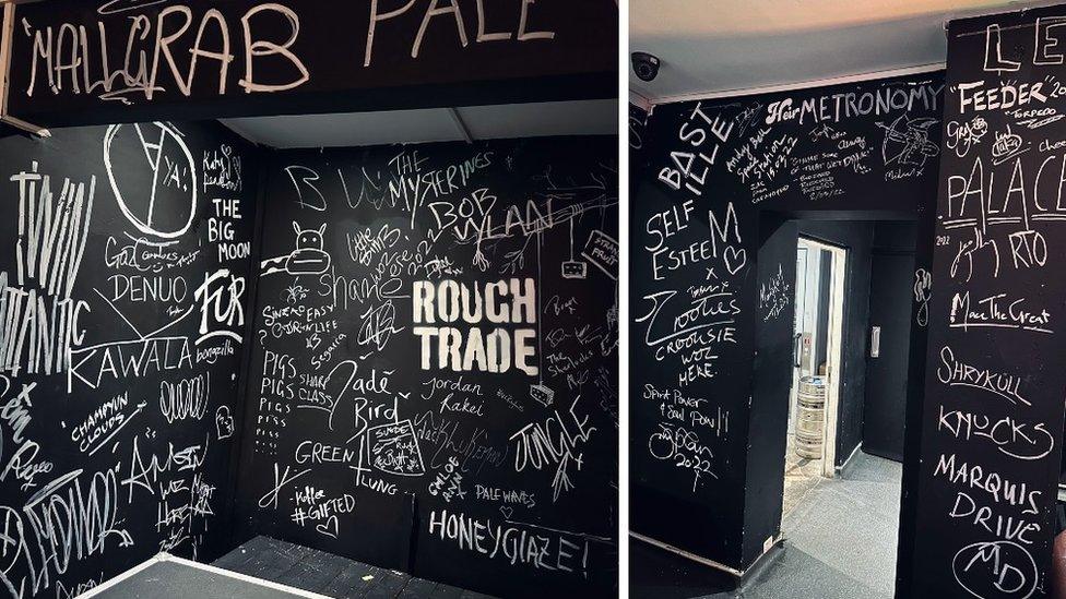 Rough Trade's graffiti wall