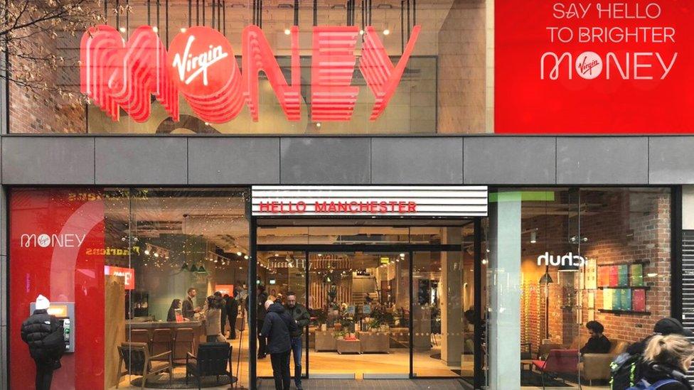 Rebranded Virgin Money store