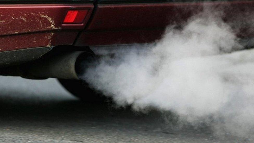 Pollution from car fumes