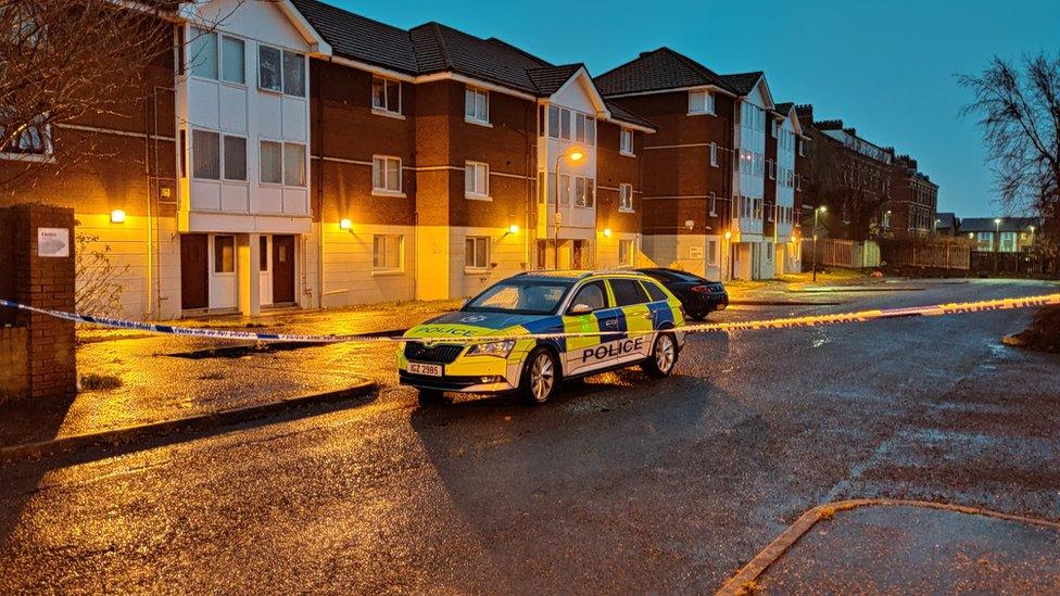 Antrim Road crime scene