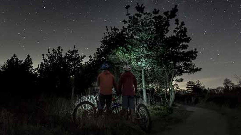 Night-time bike ride