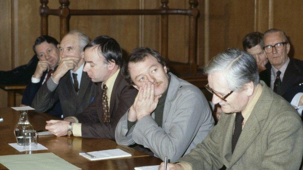 Ken Livingstone at a meeting of the GLC in 1981, shortly before he became leader