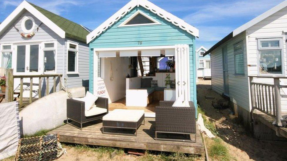 Beach hut for sale