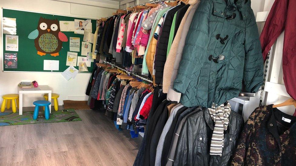 Clothes at the Twerton Pantry