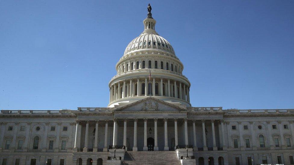 The US Capitol.