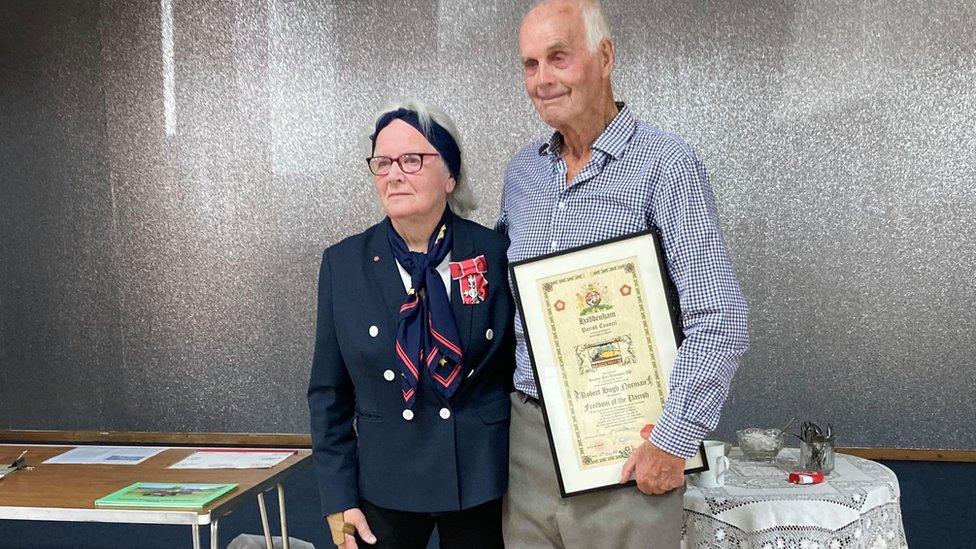 Lorna Delanoy and Robert Norman pose together