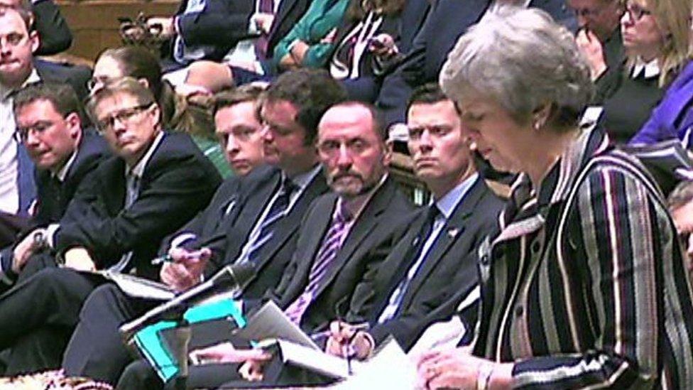 Theresa May in House of Commons