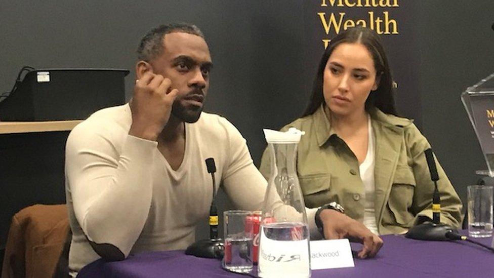 Richard Blackwood and Jada Sezer speaking at UWE