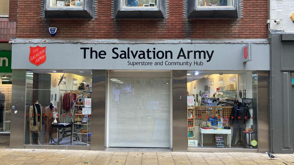 The Salvation Army shop on Long Acre, Peterborough