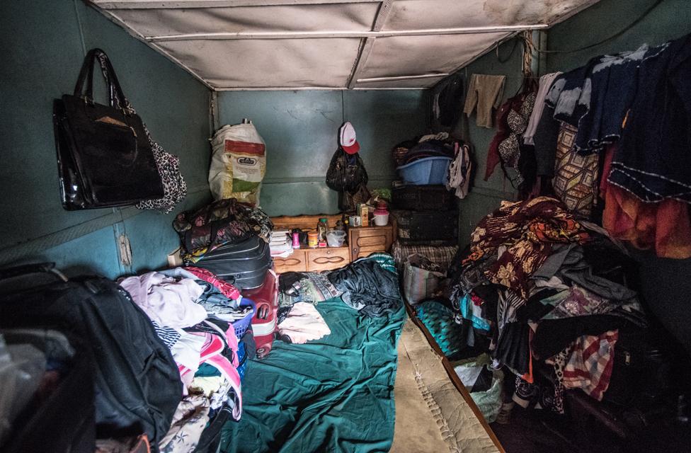 The room where Mabinty lived with Alimatu, another sister and a younger brother