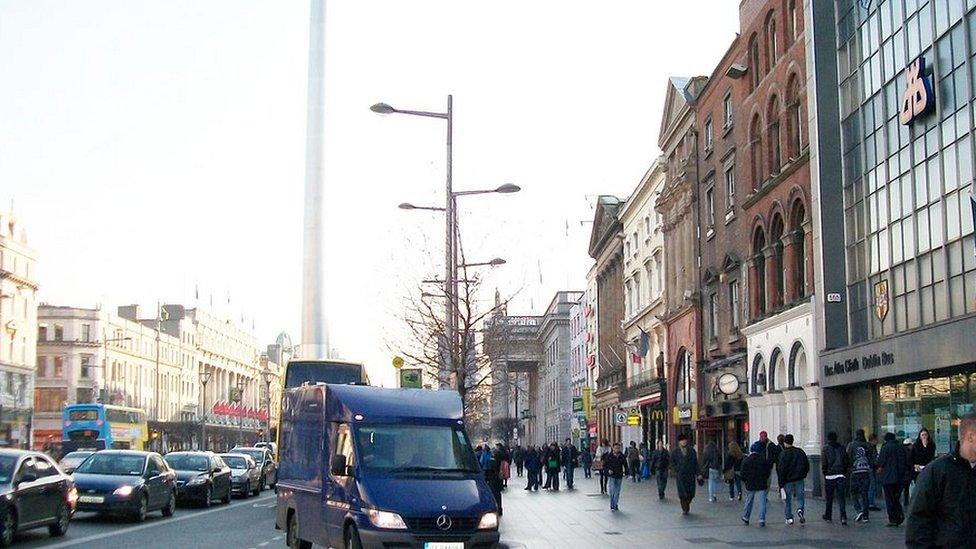 O'Connell Street in Dublin city centre