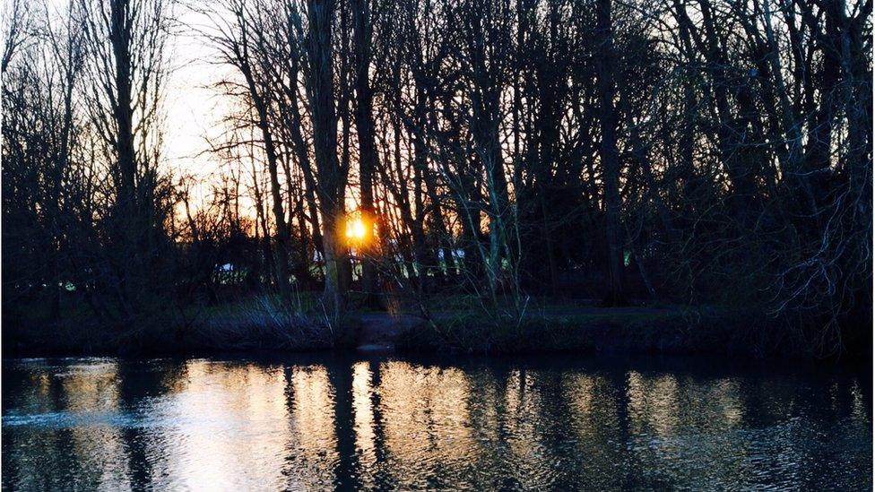 Sunrise St Helen's Wharf, Abingdon, Oxfordshire