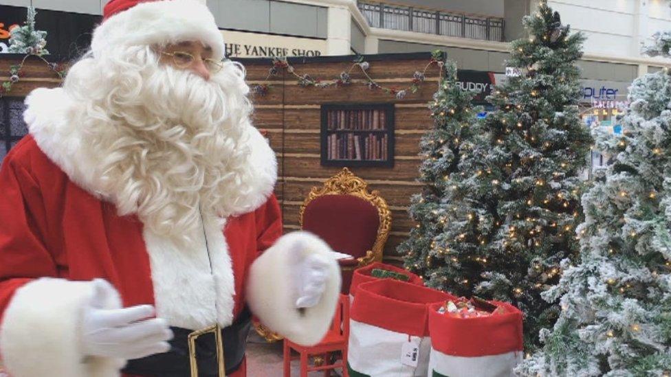 John Jones, 72, dressed as Santa