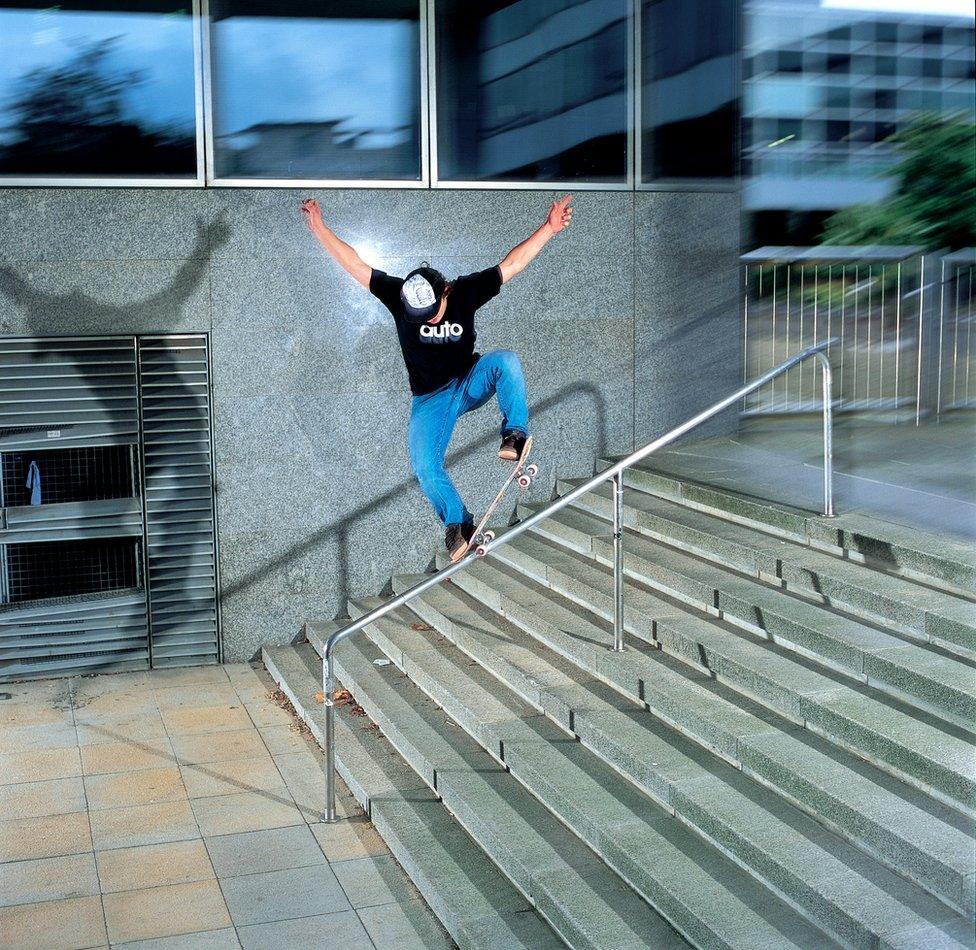 Tom Watts grinding rail