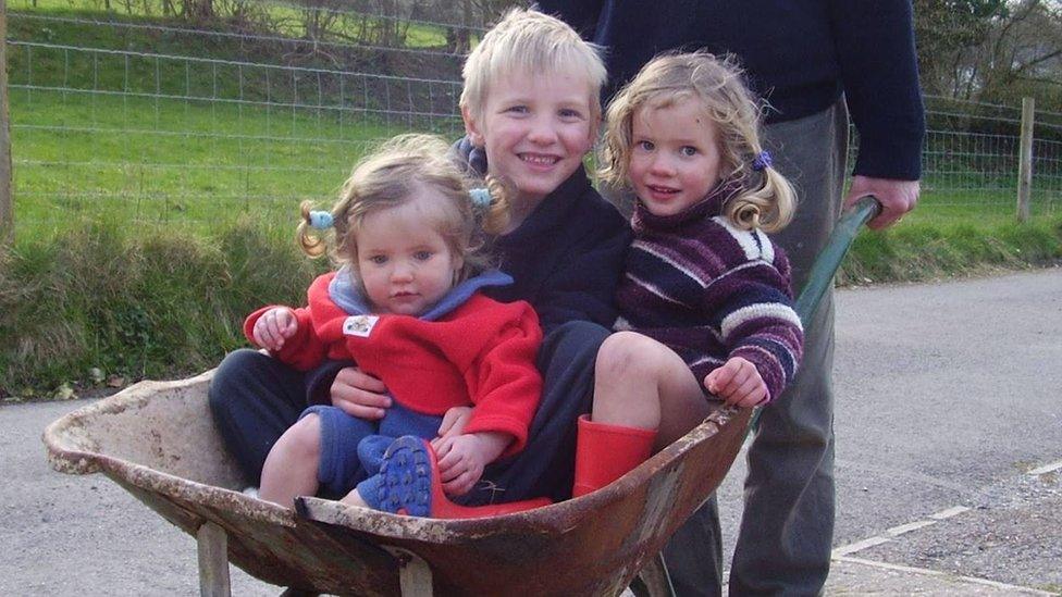 Mary, Will and Alex as children