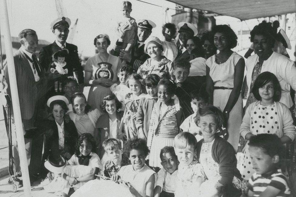 Rainbow Club visits HMS Tiger in 1966