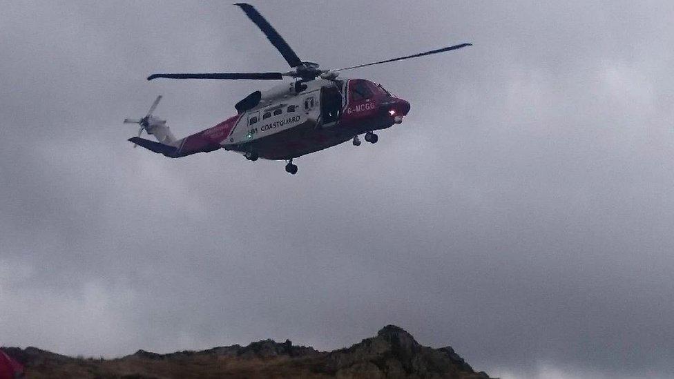 Coastguard helicopter