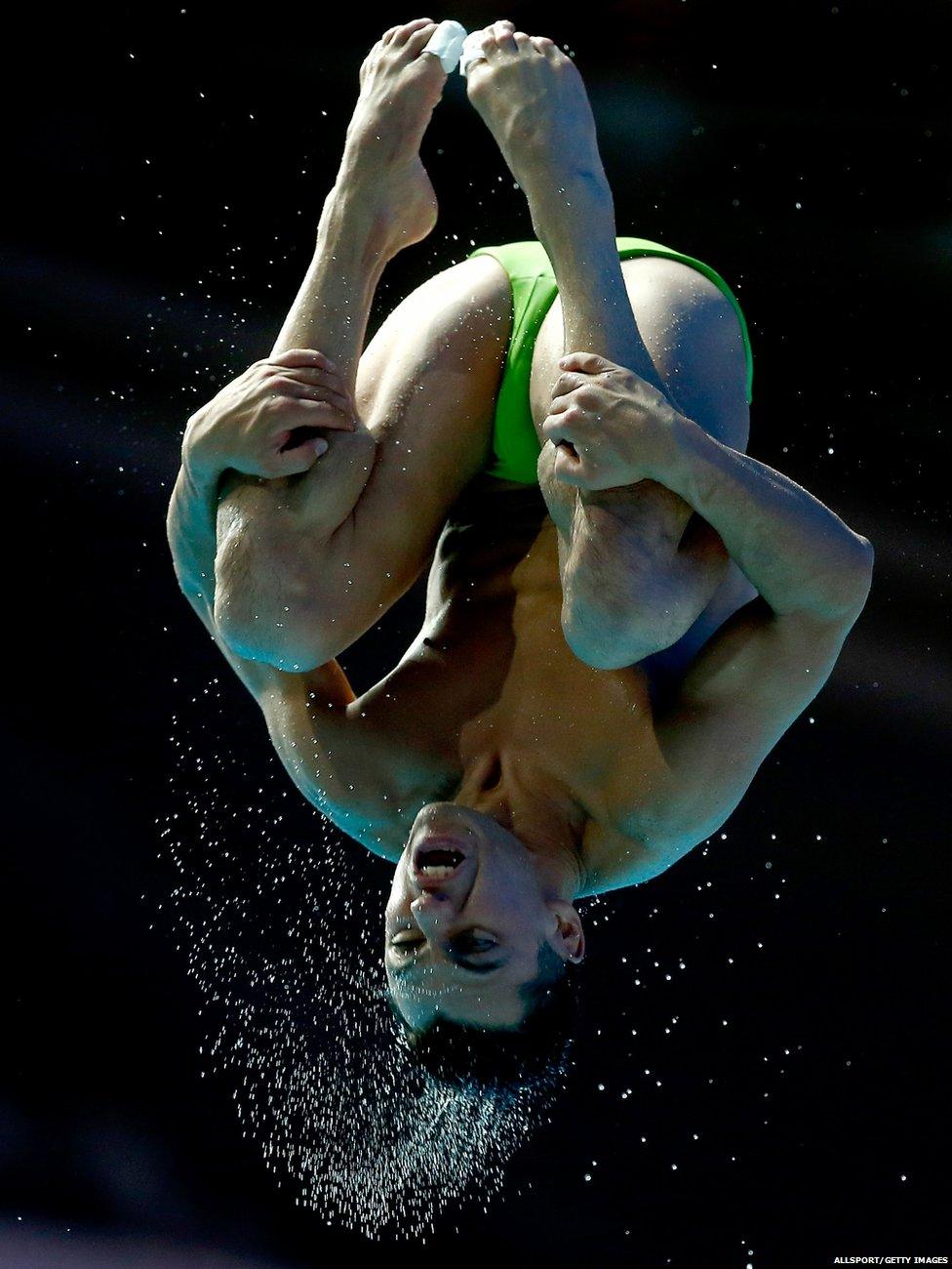 Unnamed diver in the 1m springboard preliminary