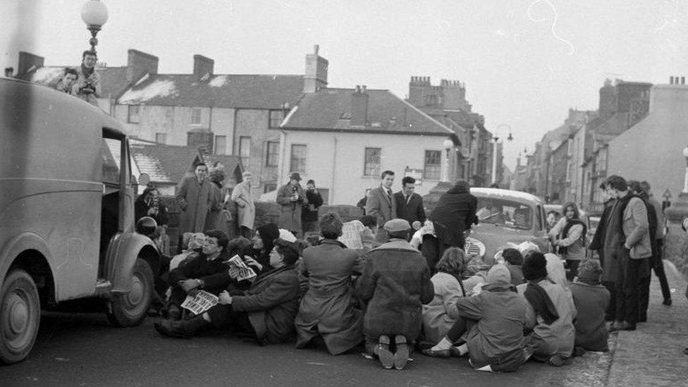 Protest Pont Trefechan 1963