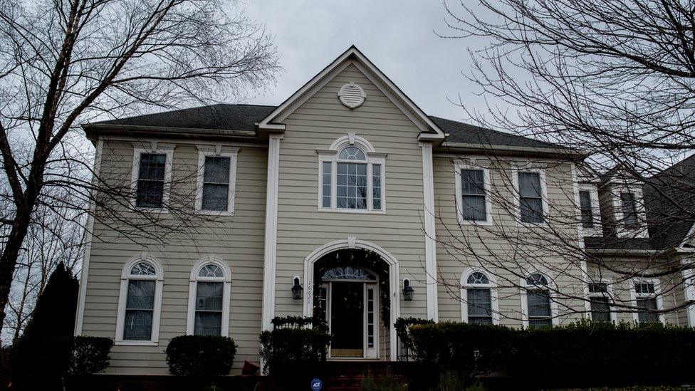 Mallory's house, a place partly covered by barren tree branches