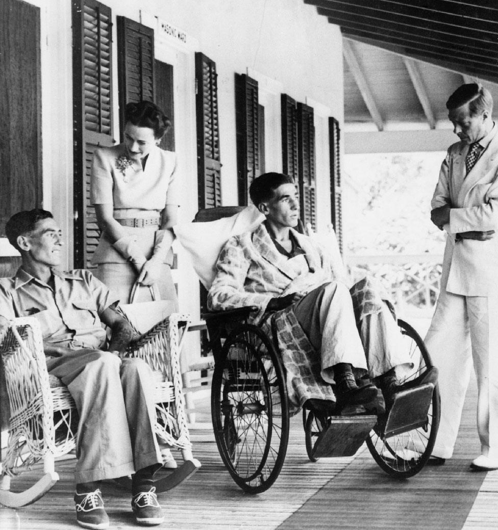 Tapscott and Widdicombe were visited by the Duke and Duchess of Windsor in hospital in Nassau