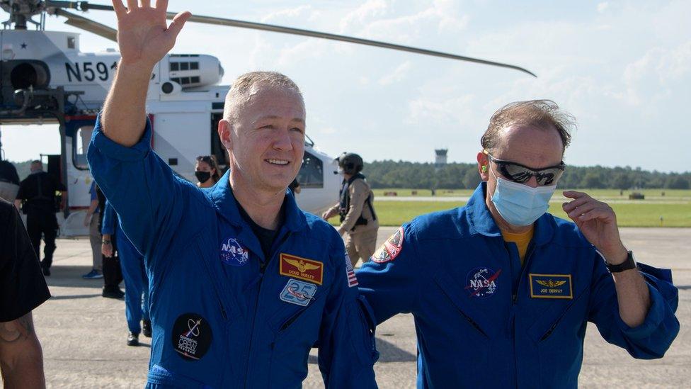 Astronauts Robert Behnken and Doug Hurley