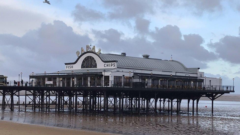 Fish and chips restaurant on Cleethorpes pier. Credit: Alison Bessey