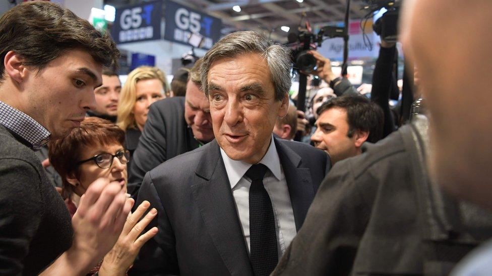 Francois Fillon at Paris agricultural fair - 1 March