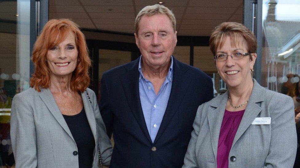 Left to right: Sandra Redknapp, Harry Redknapp and Debbie Fleming