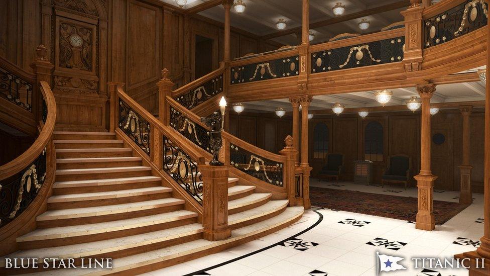 Titanic II staircase