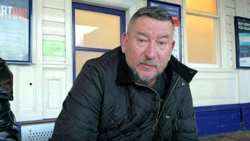 Passenger at Huddersfield Station