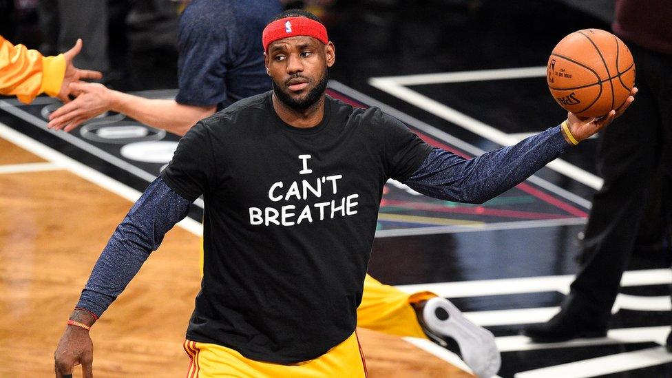 LeBron James warming up with the Cleveland Cavaliers