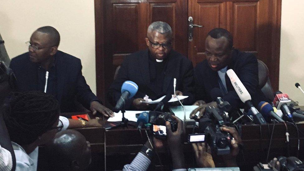 Bishops at a press conference