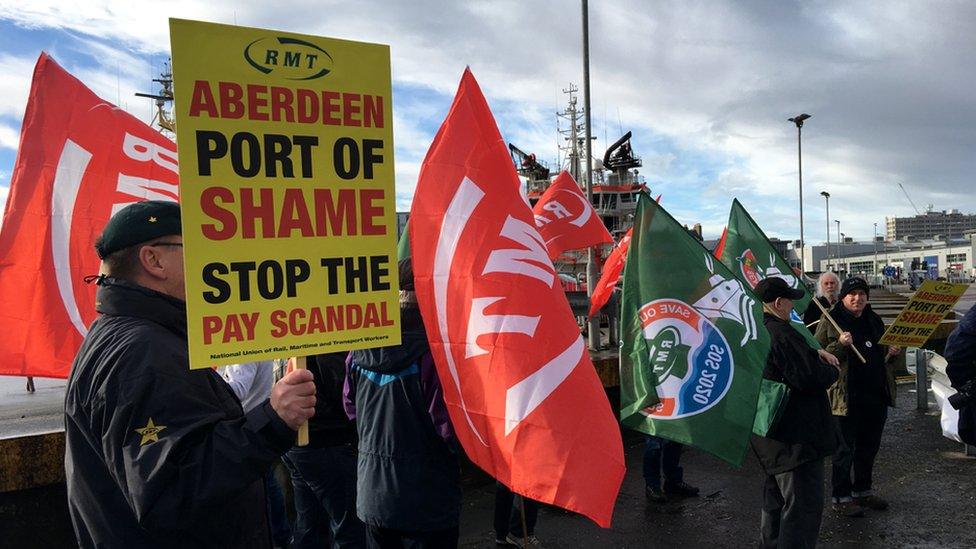 Protest in Aberdeen